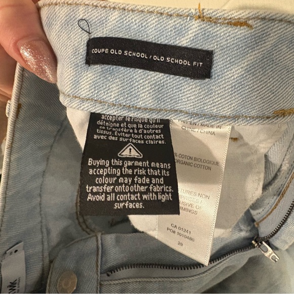 TWIK  High Waisted Distressed Straight Leg Organic Cotton Size 29 Aesthetic - Picture 7 of 9